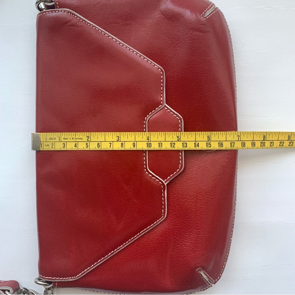 HOBO The Original Small Red Leather Purse/Bag - Picture 13 of 13